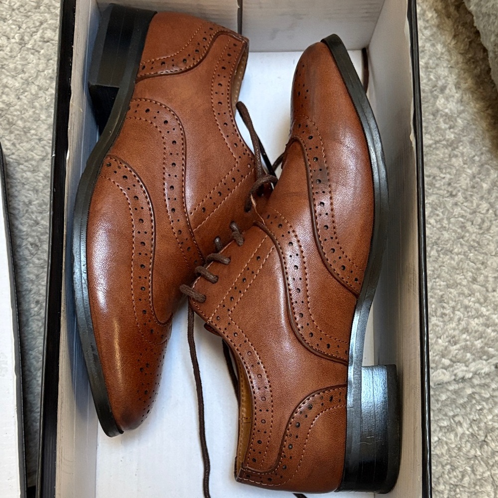 Tip Top Kids Brown Dress Shoes